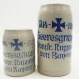 Deutsches Reich: Steinzeugkrug Heeresgruppe Kronprinz Rupprecht von Bayern 1914-1918 - 2 Exemplare. - photo 1