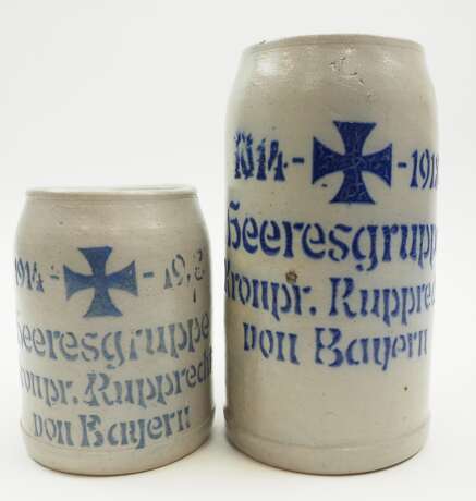 Deutsches Reich: Steinzeugkrug Heeresgruppe Kronprinz Rupprecht von Bayern 1914-1918 - 2 Exemplare. - photo 1