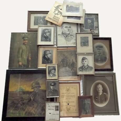 Deutsches Reich: Sammlung großformatige Porträts / Bilder / Urkunden. - photo 1