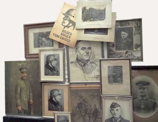 Deutsches Reich: Sammlung großformatige Porträts / Bilder / Urkunden. - photo 2