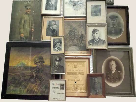 Deutsches Reich: Sammlung großformatige Porträts / Bilder / Urkunden. - photo 3