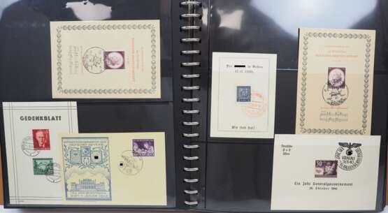 3. Reich: Sammlung Briefmarken, Ganzsachen, Belege. - фото 2