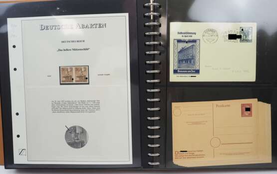 3. Reich: Sammlung Briefmarken, Ganzsachen, Belege. - фото 3