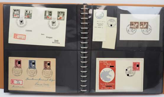 3. Reich: Sammlung Briefmarken, Ganzsachen, Belege. - фото 4