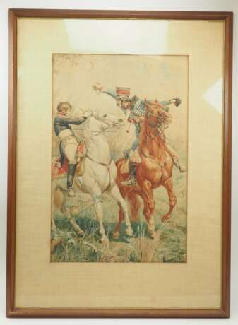 Frankreich: von Myrbach-Rheinfeld, Felician: Französischer Husar im Kampf. - photo 2