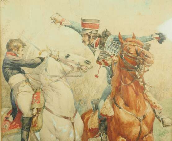 Frankreich: von Myrbach-Rheinfeld, Felician: Französischer Husar im Kampf. - photo 3