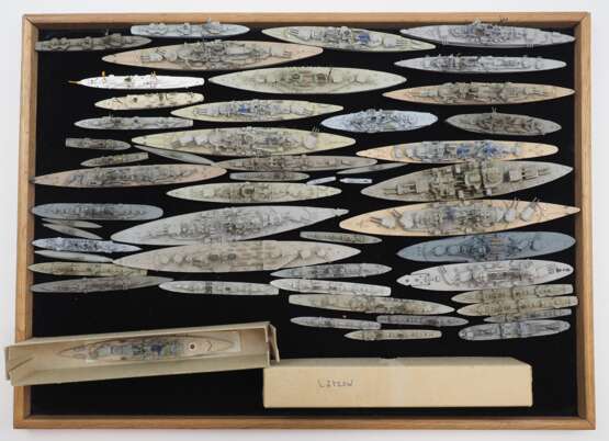 Deutsche Marine: Sammlung Metall Miniatur Schiffe - 1:1250. - photo 3