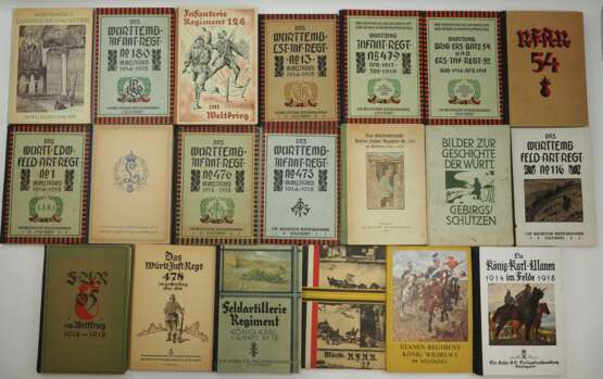 Württemberg: Regimentsgeschichten Sammlung - 20 Exemplare. - photo 1