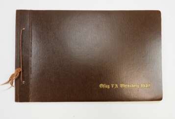 Wehrmacht: Bildband / Geschenkalbum des Offiziers-Straflager V A - Weinsberg 1940.