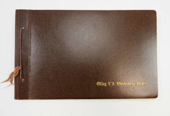 Wehrmacht: Bildband / Geschenkalbum des Offiziers-Straflager V A - Weinsberg 1940. - photo 1
