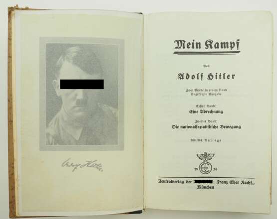 Hitler, Adolf: Mein Kampf - Hochzeitsausgabe Gemeinde Gimmeldingen. - photo 3