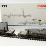 Märklin: HO 4506 2 Flugzeug-Transportwagen mit Flugzeug-Bausatz Junkers F 13. - фото 1