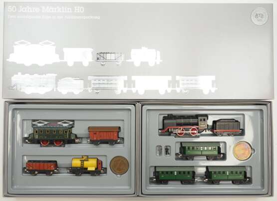 Märklin: HO 0050 Zwei nostalgische Züge in der Jubiläumspackung. - фото 1
