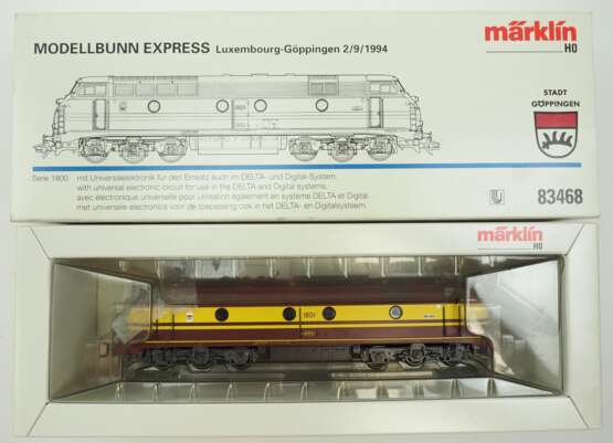 Märklin: HO 83468 Modellbunn Express Luxembourg-Göppingen 2/9/1994. - фото 3