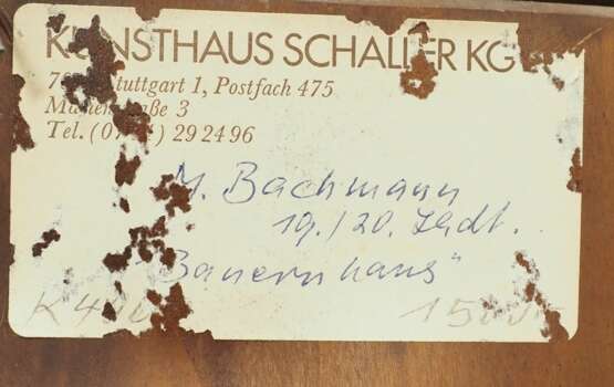 Bachmann, Minna (1860-1887): Bauernhaus in den Bergen. - Foto 4