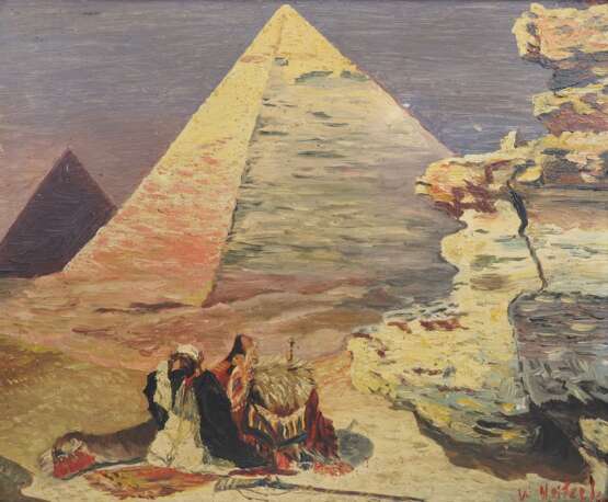 Neizel, W.: Ägypten - Beduinen vor Pyramiden. - photo 1
