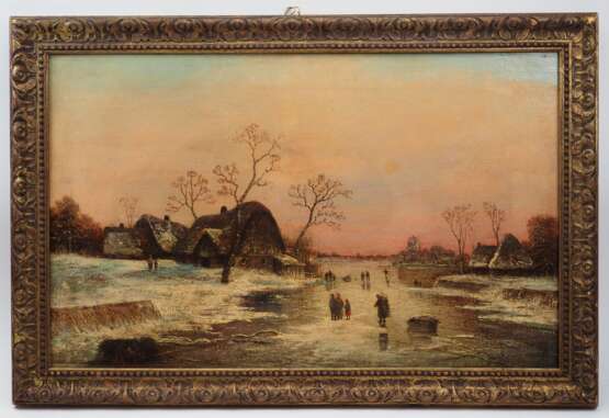 Talor, A.: Winterszene am See. - Foto 1