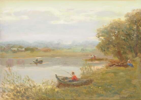 Vasin, Vladimir Alekseevic (1918-2006): Abend auf der Istra. - Foto 1