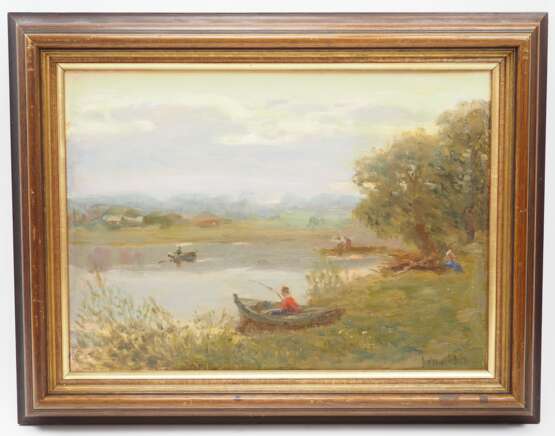 Vasin, Vladimir Alekseevic (1918-2006): Abend auf der Istra. - Foto 2