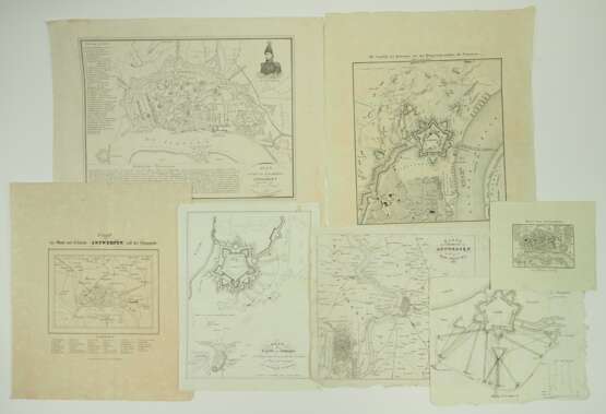 Antwerpen: 7 Stiche der Stadt / Schelde und Umgebung. - фото 1