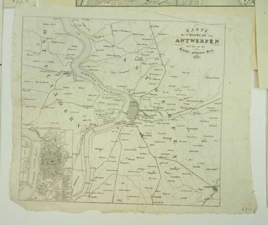 Antwerpen: 7 Stiche der Stadt / Schelde und Umgebung. - фото 3