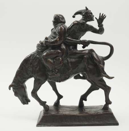 Piffrader, Hans (1888-1950): Narrenpaar auf Pferd. - Foto 1