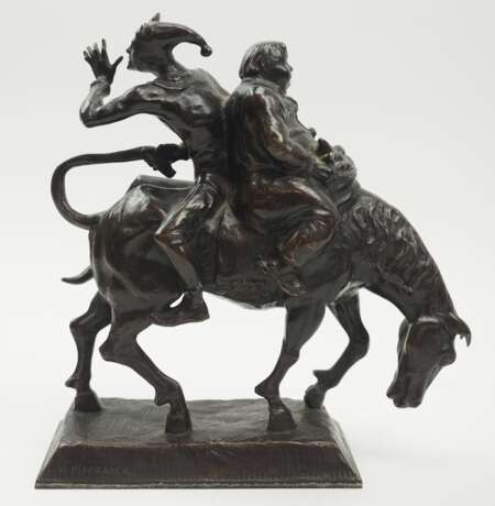 Piffrader, Hans (1888-1950): Narrenpaar auf Pferd. - Foto 5