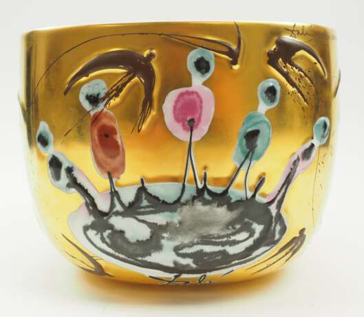 Dani, Salvador und Sarpaneva, Timo für Rosenthal - Schale "Suomi". Schale aus Porzellan, mehrfarbig gefasst, Signiert und nummerirert, Studio-Line Entwurf. - photo 1