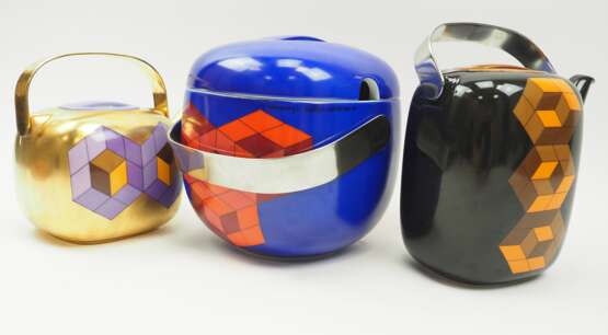 Vasarely, Victor (1908-1997) für Rosenthal - 3 Objekte. - Foto 2