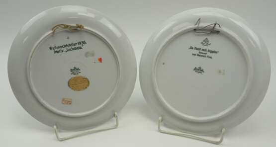 Rosenthal: Weihnachtsteller 1931 und 1936. - photo 2