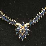GOLD Collier und Ohrring Set mit Steinbesatz. - photo 2