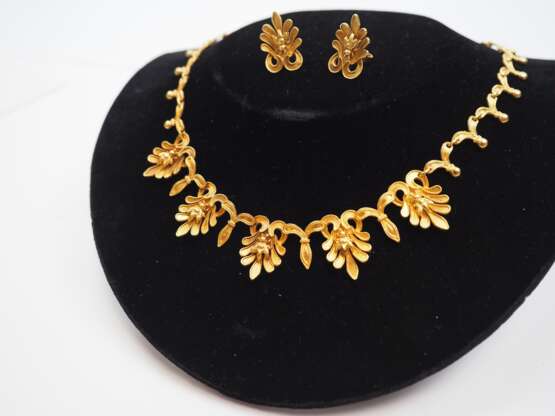 GOLD Collier und Ohrstecker Set. - фото 2