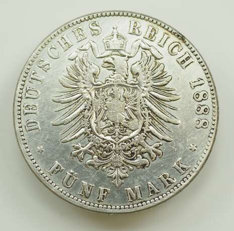 Hessen: Ludwig IV Großherzog von Hessen - 5 Mark - SILBER. - photo 3