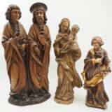 Toni Baur, Oberammergau: Madonna sowie weitere Figuren - Holzschnitzerei. - photo 1