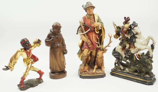 Toni Baur, Oberammergau: Figuren - Holzschnitzerei. - Foto 1