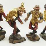 Gruppe von 4 Moriskentänzern - Holzschnitzerei. - Foto 1