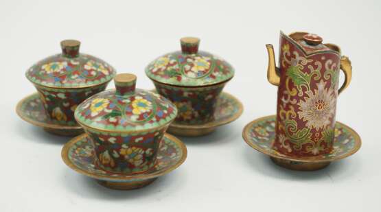 China: Cloisonné Tee Set. - Foto 1
