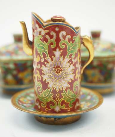 China: Cloisonné Tee Set. - Foto 5