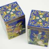 China: Cloisonné Dosen Paar. - photo 2