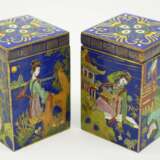 China: Cloisonné Dosen Paar. - photo 3