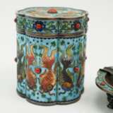 China: Cloisonné Raucher Ensemble. - photo 3
