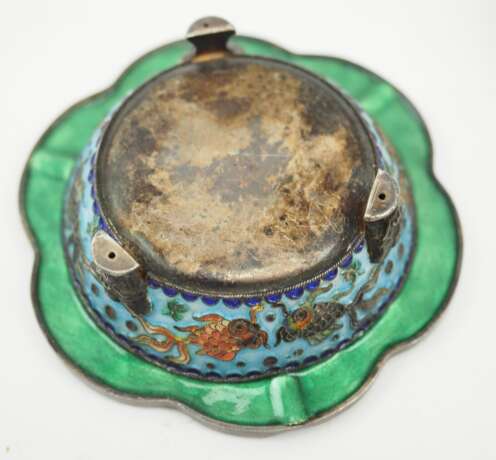 China: Cloisonné Raucher Ensemble. - photo 8