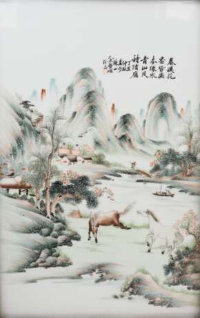 China: Prozellan Bilder Paar. - photo 2