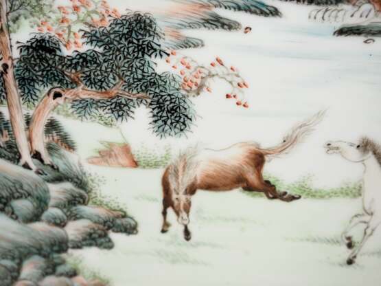 China: Prozellan Bilder Paar. - photo 4