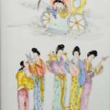 China: Prozellan Bilder Paar. - photo 5