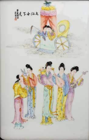 China: Prozellan Bilder Paar. - photo 5