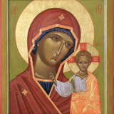 «Icon of the Mother of God Kazanskaya (l'Icône de la Mère de Dieu de Kazan)» Tempera 2018 - photo 1