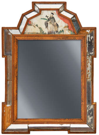 Spiegel mit Hinterglasmalerei - photo 1