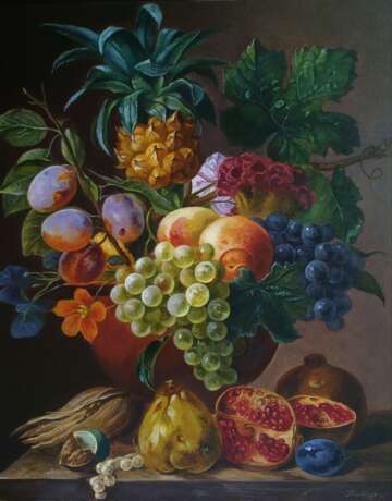 Натюрморт с ананасом масло/холст на подрамнике Oil Classical Realism Still life Россия Новокузнецк 2025 - photo 3
