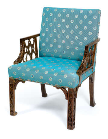 Ausgefallener Armlehnstuhl in der Art von Thomas Chippendale - photo 1